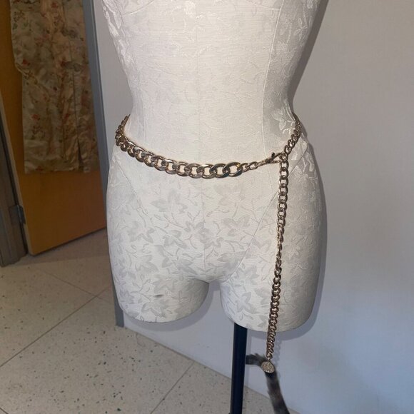 Vince Camuto Womens Belt One Size Gold Toned Chain Lobster Claw Waist main image 8